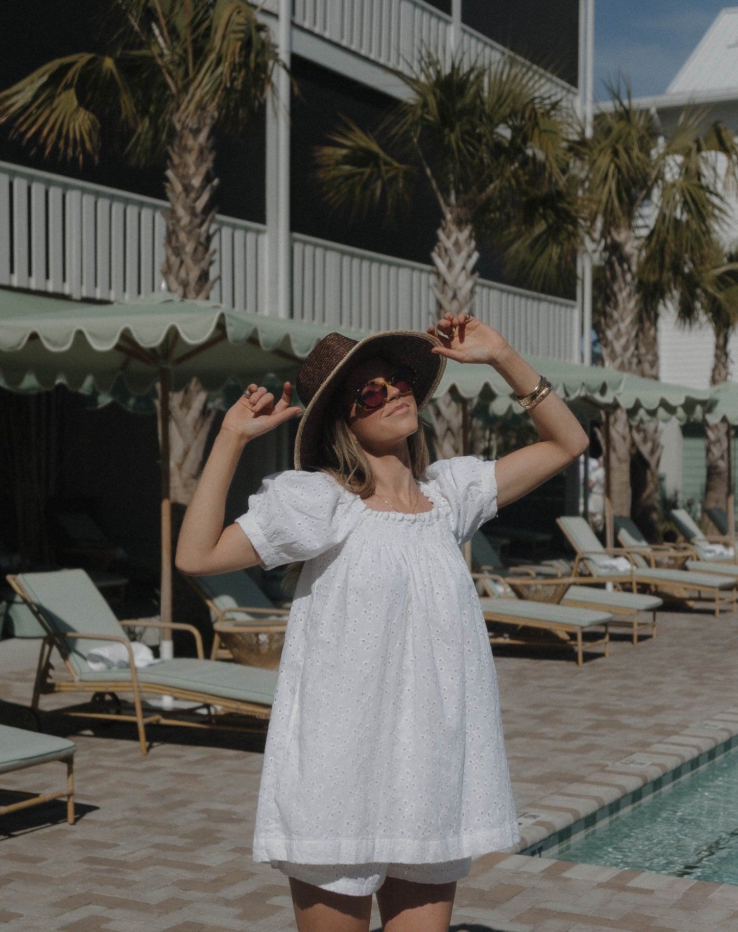 The Sweet and Short Set - White Eyelet