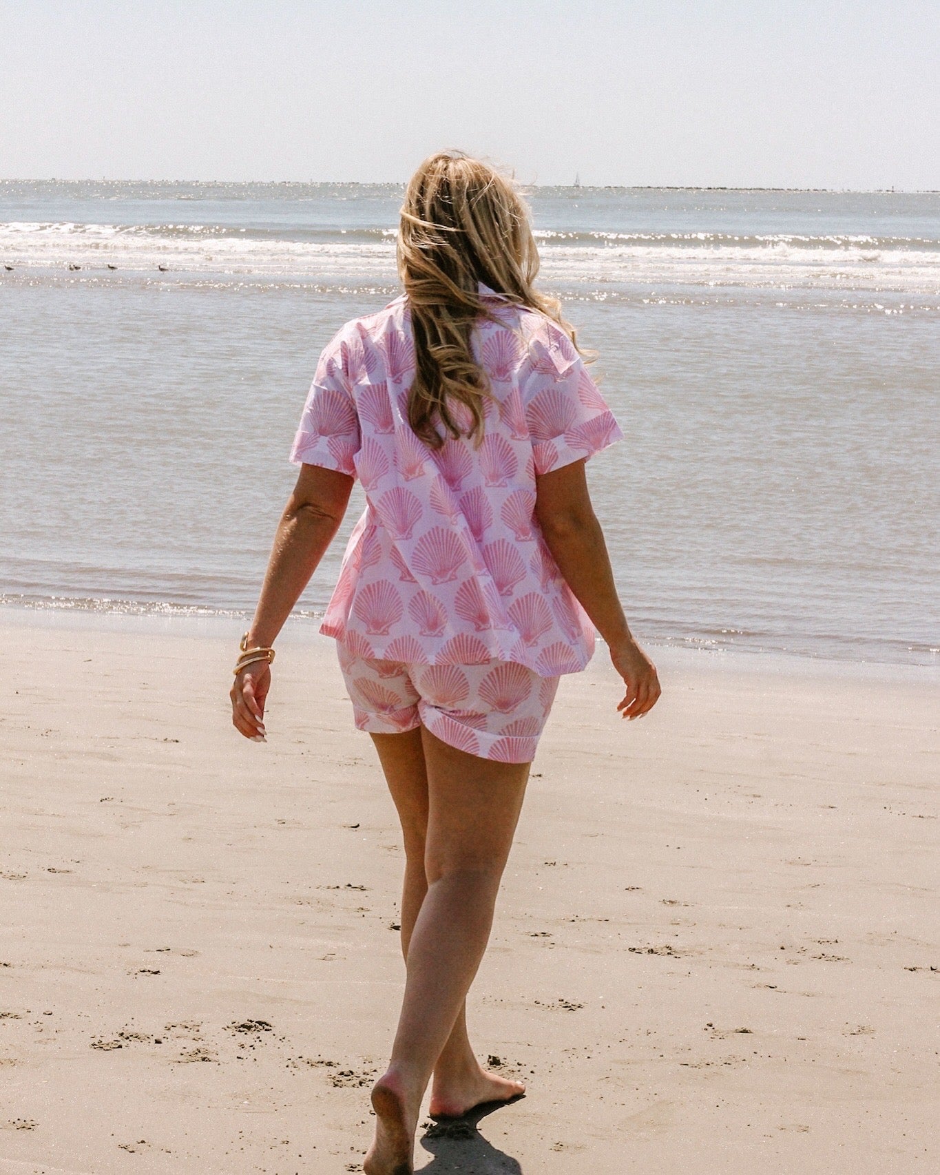 Pacific Pink Scallop Shell Set - Short / Short