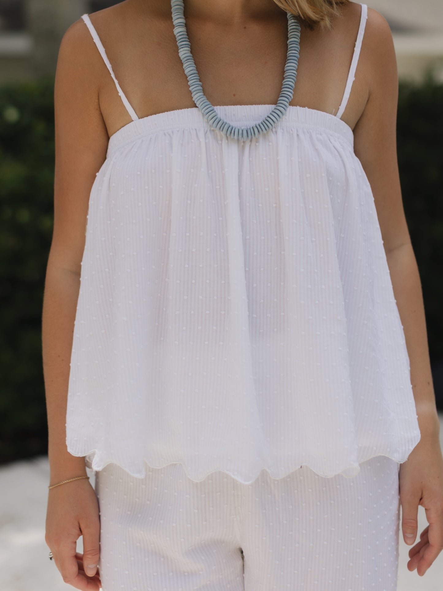 The Dottie Set in White Swiss Dot
