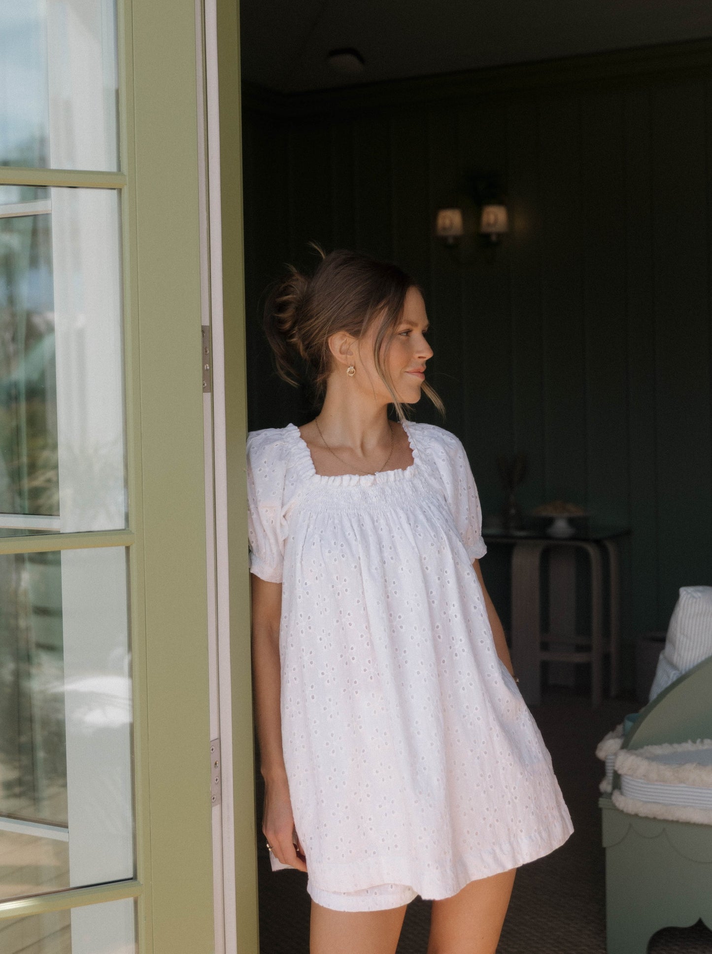 The Sweet and Short Set - White Eyelet