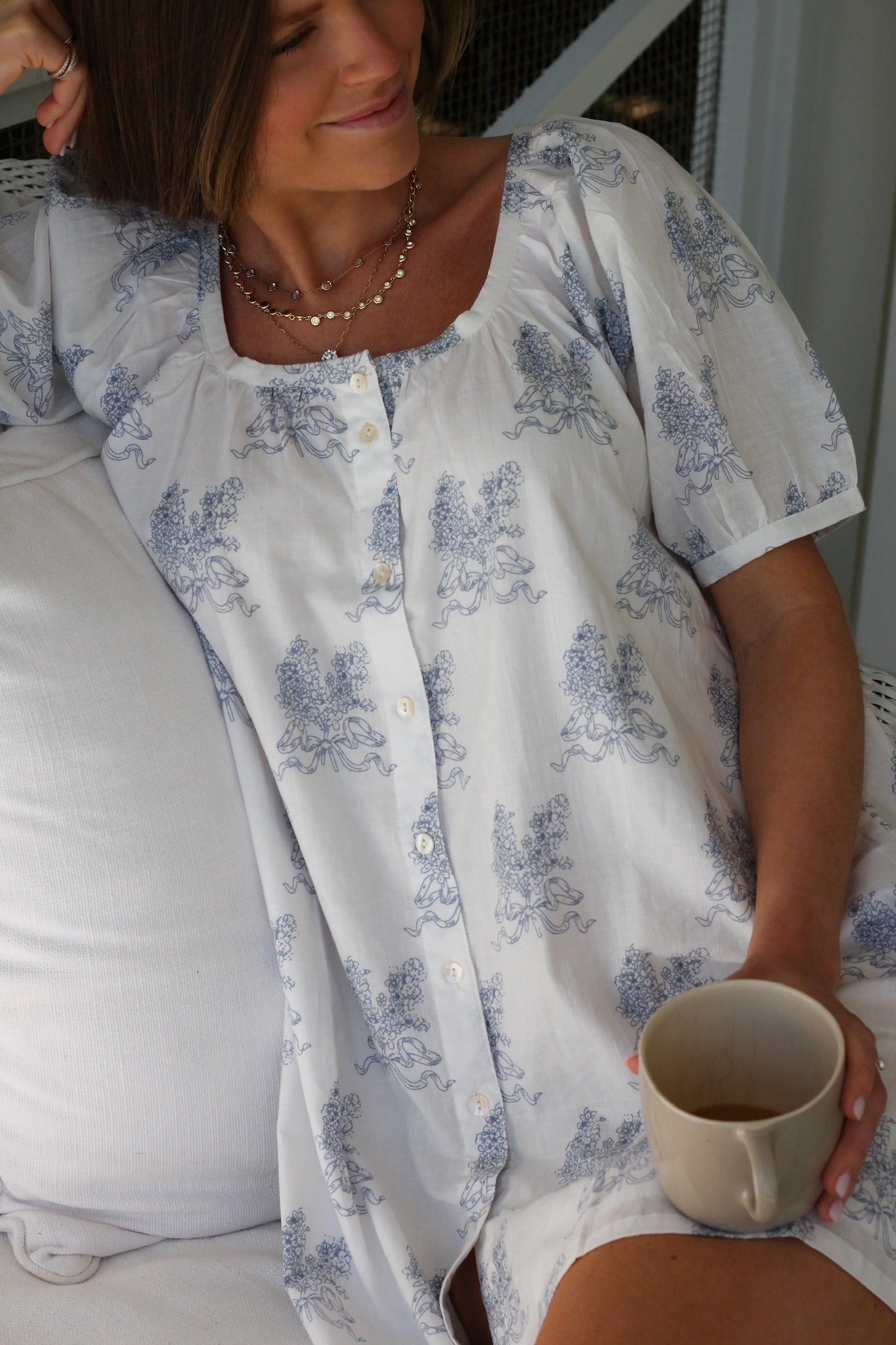 Everyday Mini Dress - Wisteria Morning