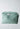 Quilted Cosmetic Pouch - Turquoise Tulip