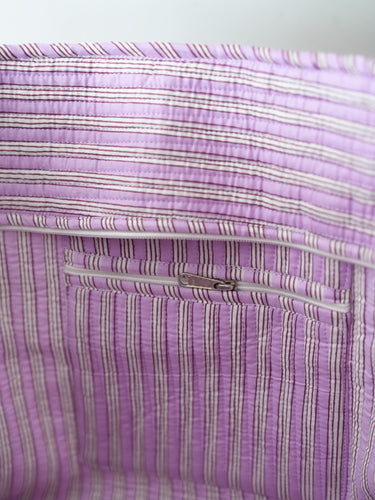Everyday Tote - Lilac Stripe