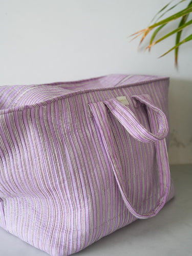 Everyday Tote - Lilac Stripe