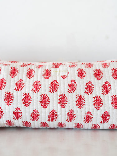 Quilted Hair Tool Bag - Pinkberry Paisley