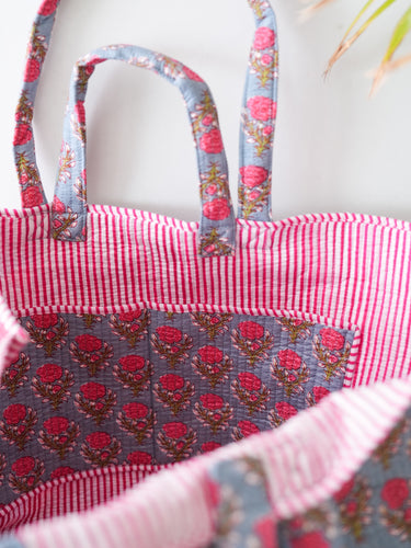 Darby Tote - Pink Dahlia