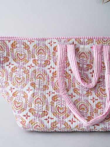 Everyday Tote - Blush Coral Medallion