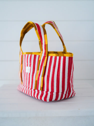 Olivia Tote - Red Picnic Stripe