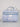 Quilted Train Case - Soft Blue Floral
