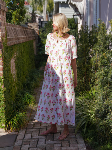 The Scotty Dress -Blush Daisy