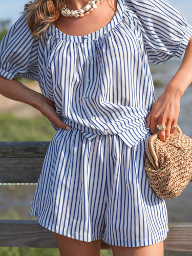 The Sway Set- Nautical Navy Stripe