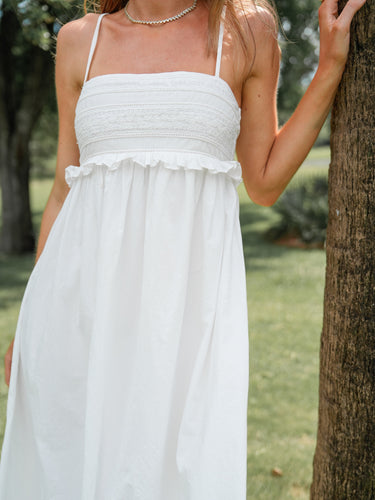 The Collette Dress - White Lace