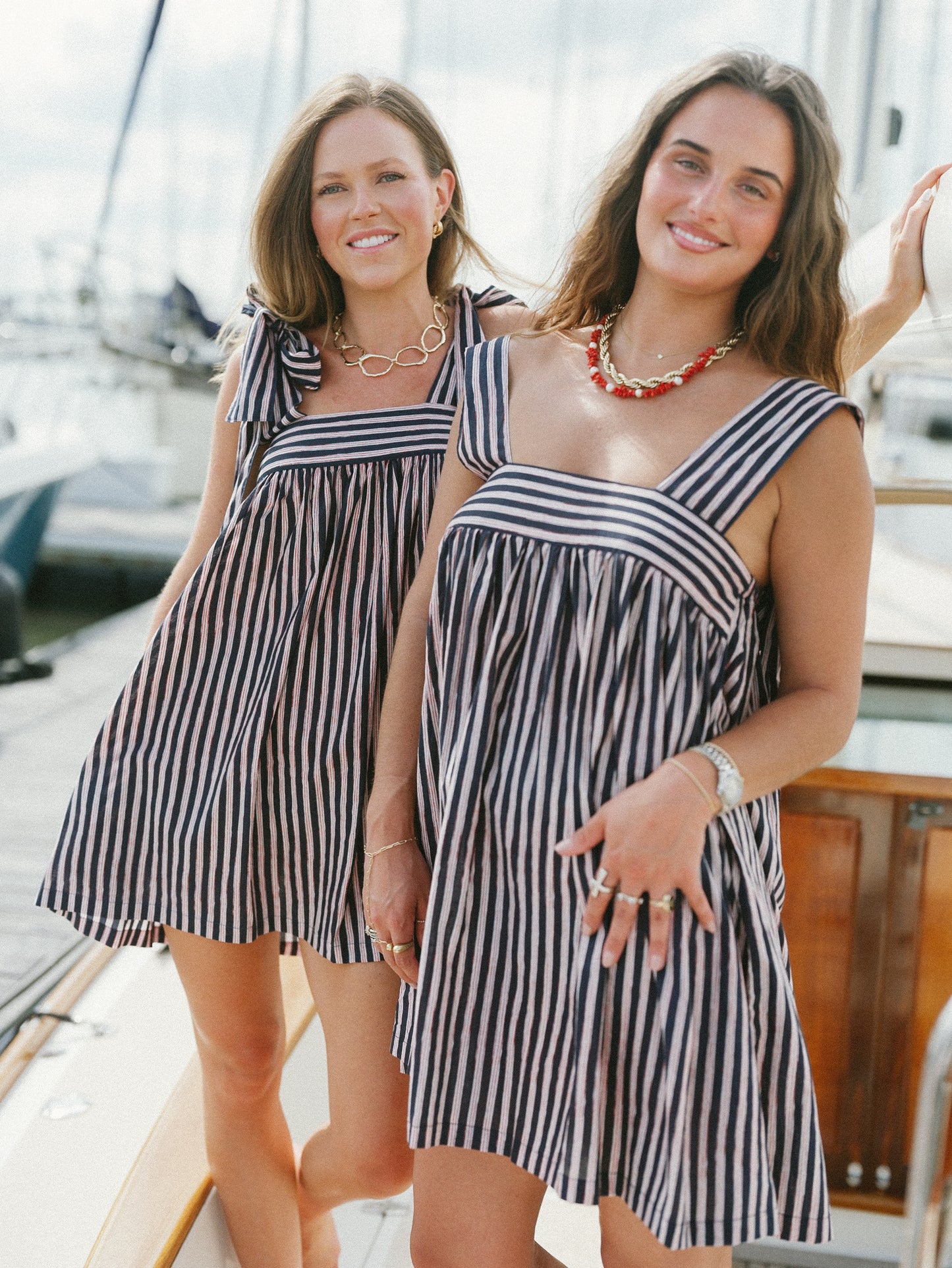 Tie Dress - Americana Stripe