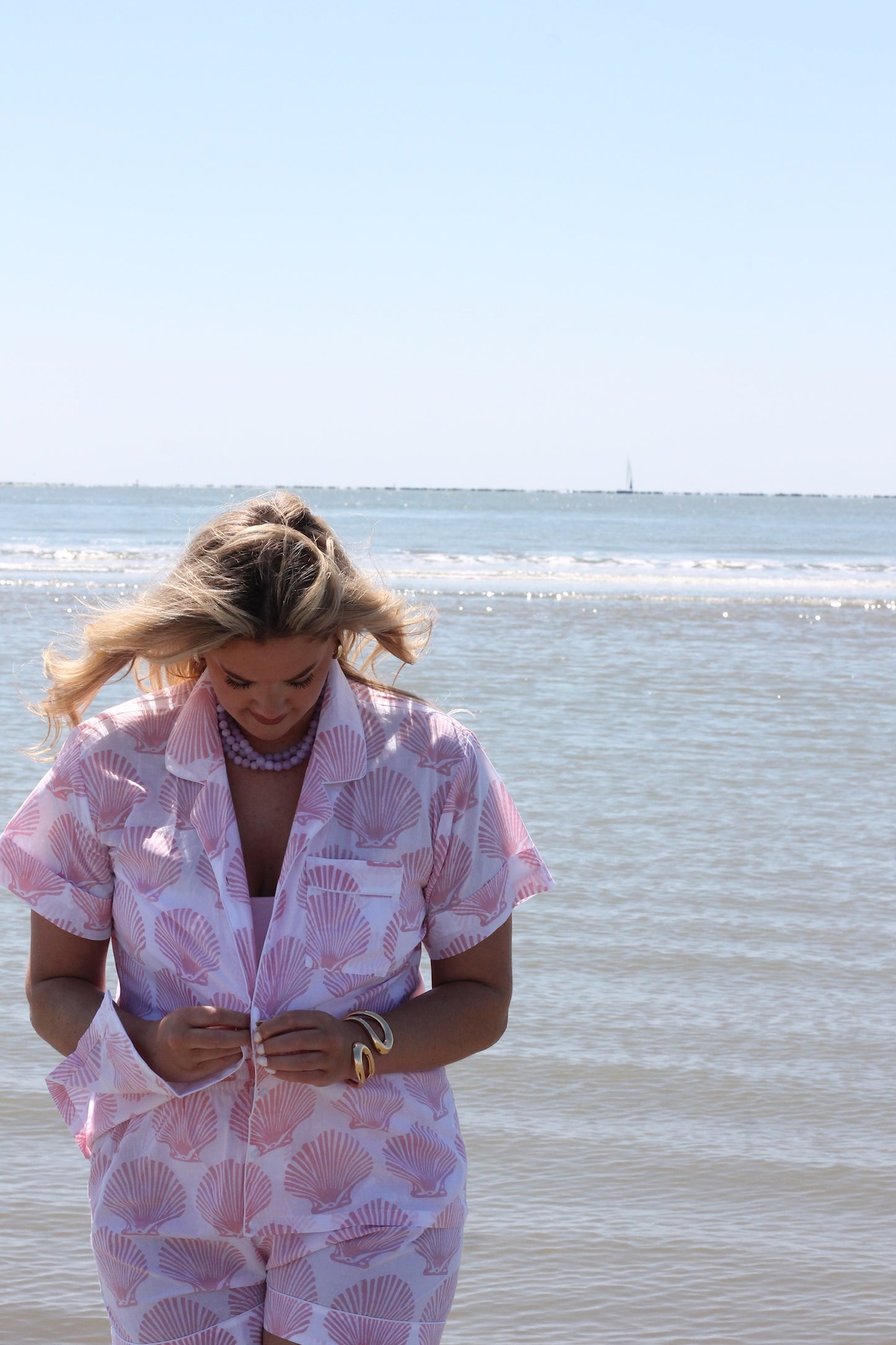 Pacific Pink Scallop Shell Set - Short / Short