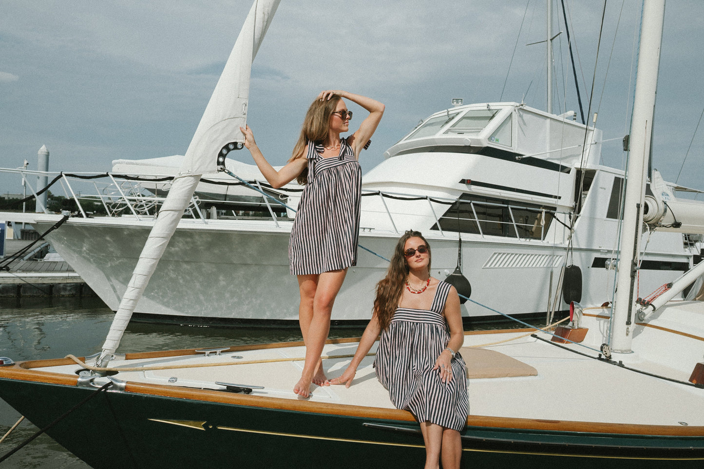 Tie Dress - Americana Stripe