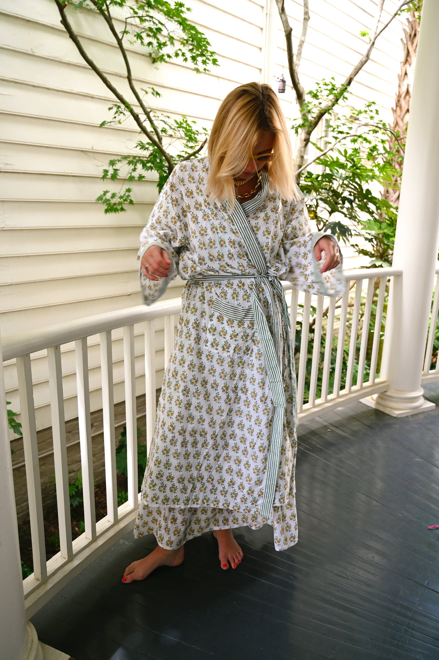 Bathrobe in Lemon Zest - Long