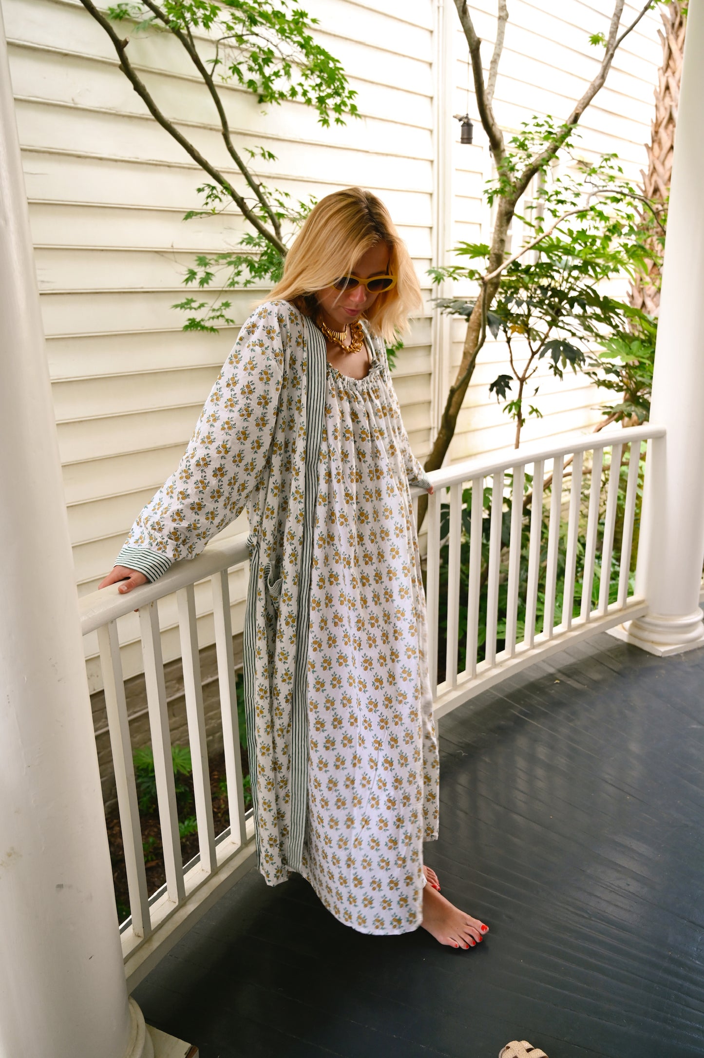 Bathrobe in Lemon Zest - Long