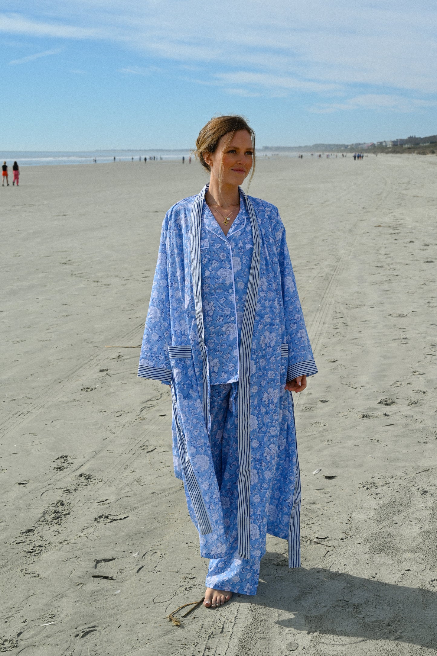 Bathrobe in Blue Morning Sky - Long