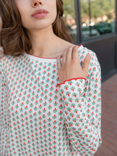 Hollyberry Long Short Pajama Set