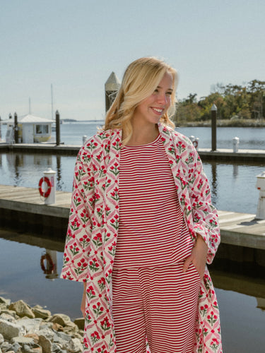 Berry Garland Waffle Robe