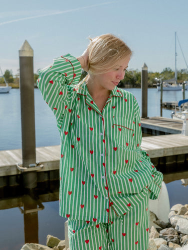 Cozy Pajama Set - Holiday Hearts
