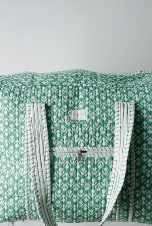 Weekender Bag in Turquoise Tulip