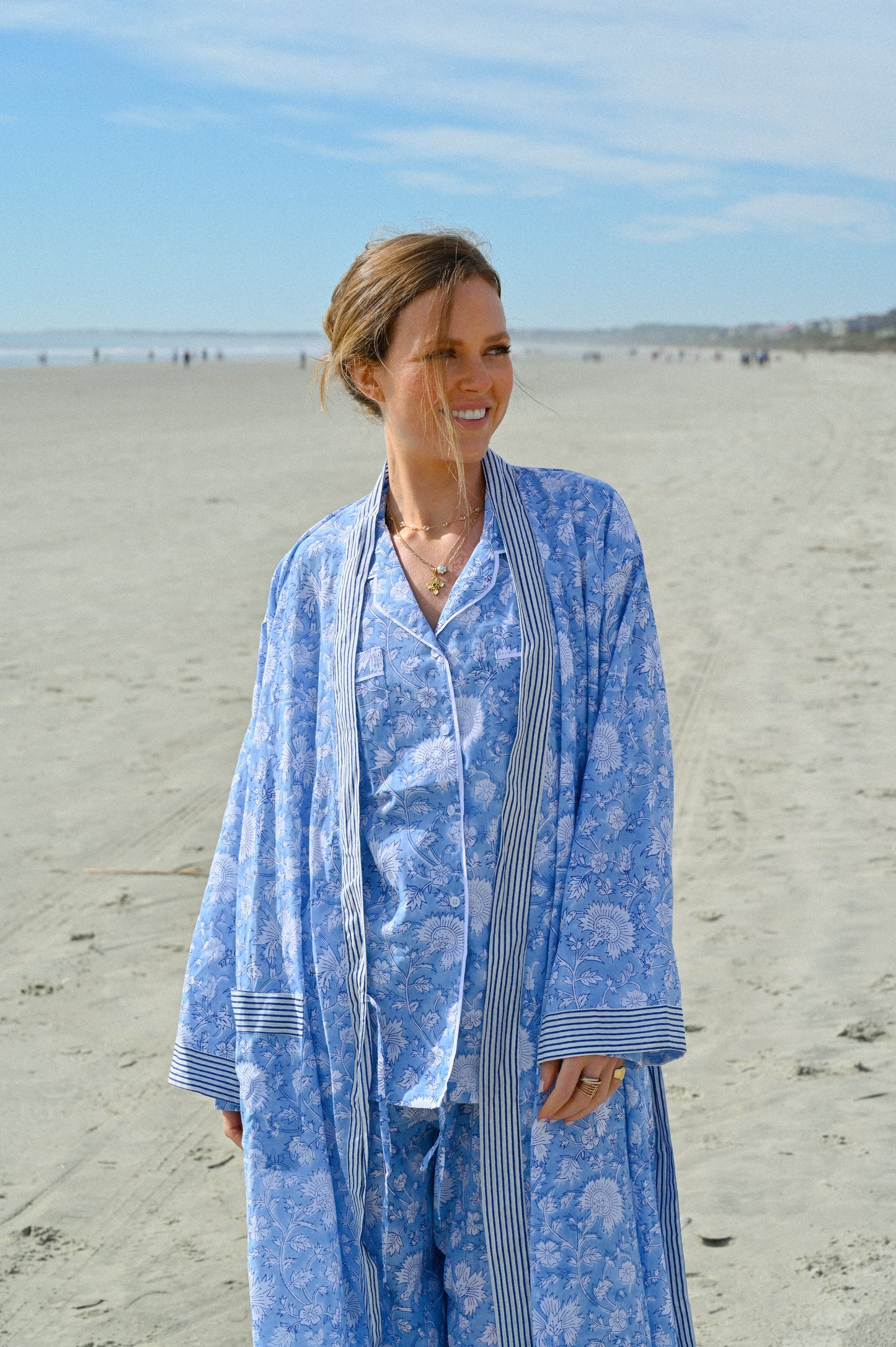 Bathrobe in Blue Morning Sky - Long