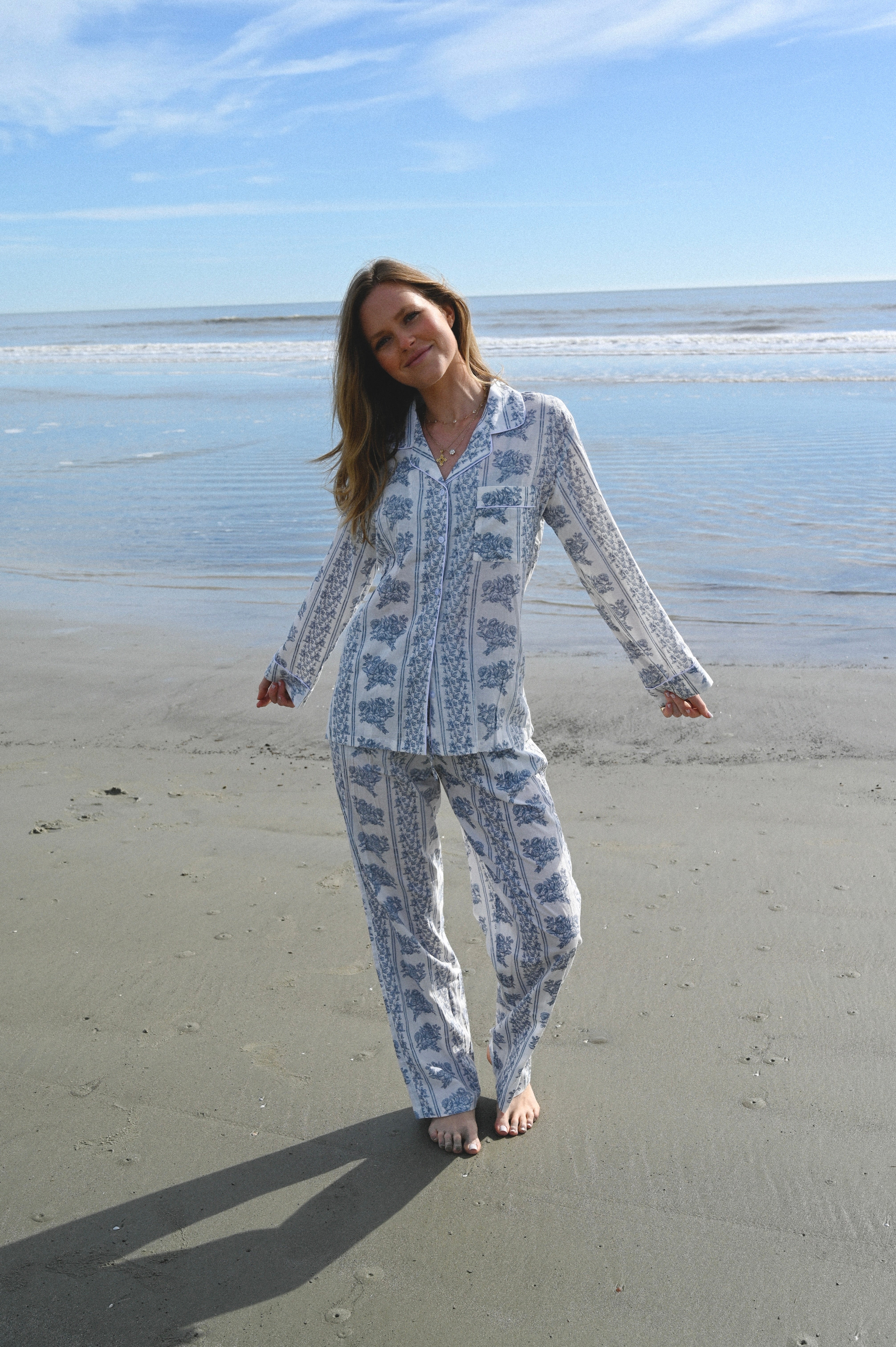 Cozy Pajama Set - Misty Garden