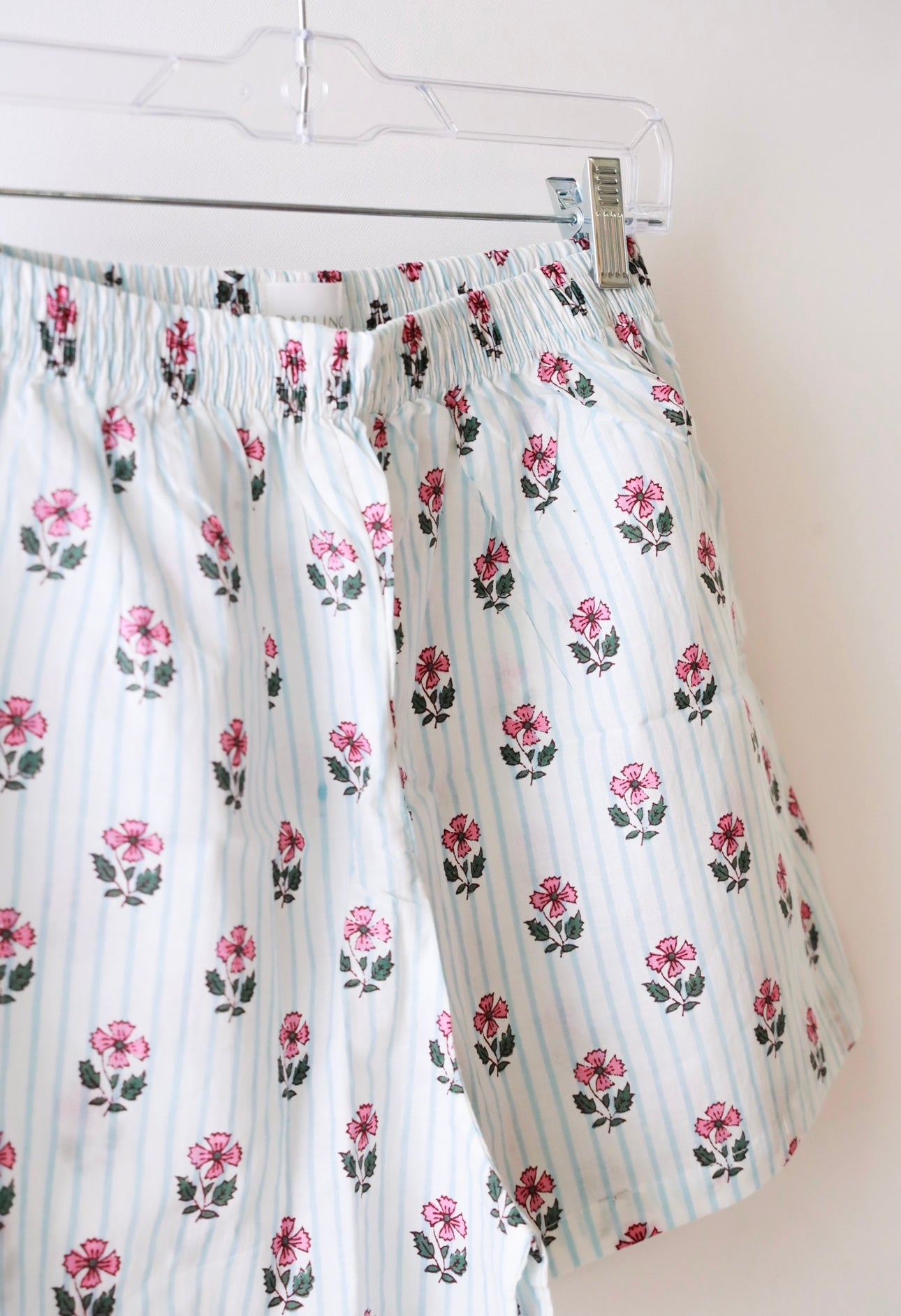 Boxer Shorts - Blue Carnation Stripe