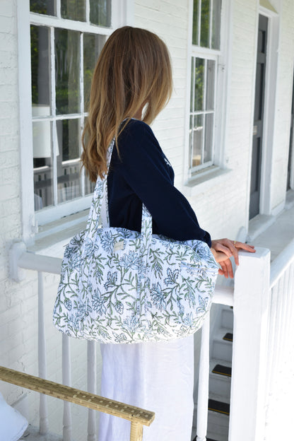 Duffle Bag in Blue Sweet Pea