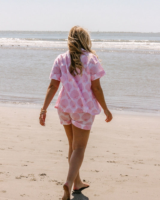 Pacific Pink Scallop Shell Set - Short / Short