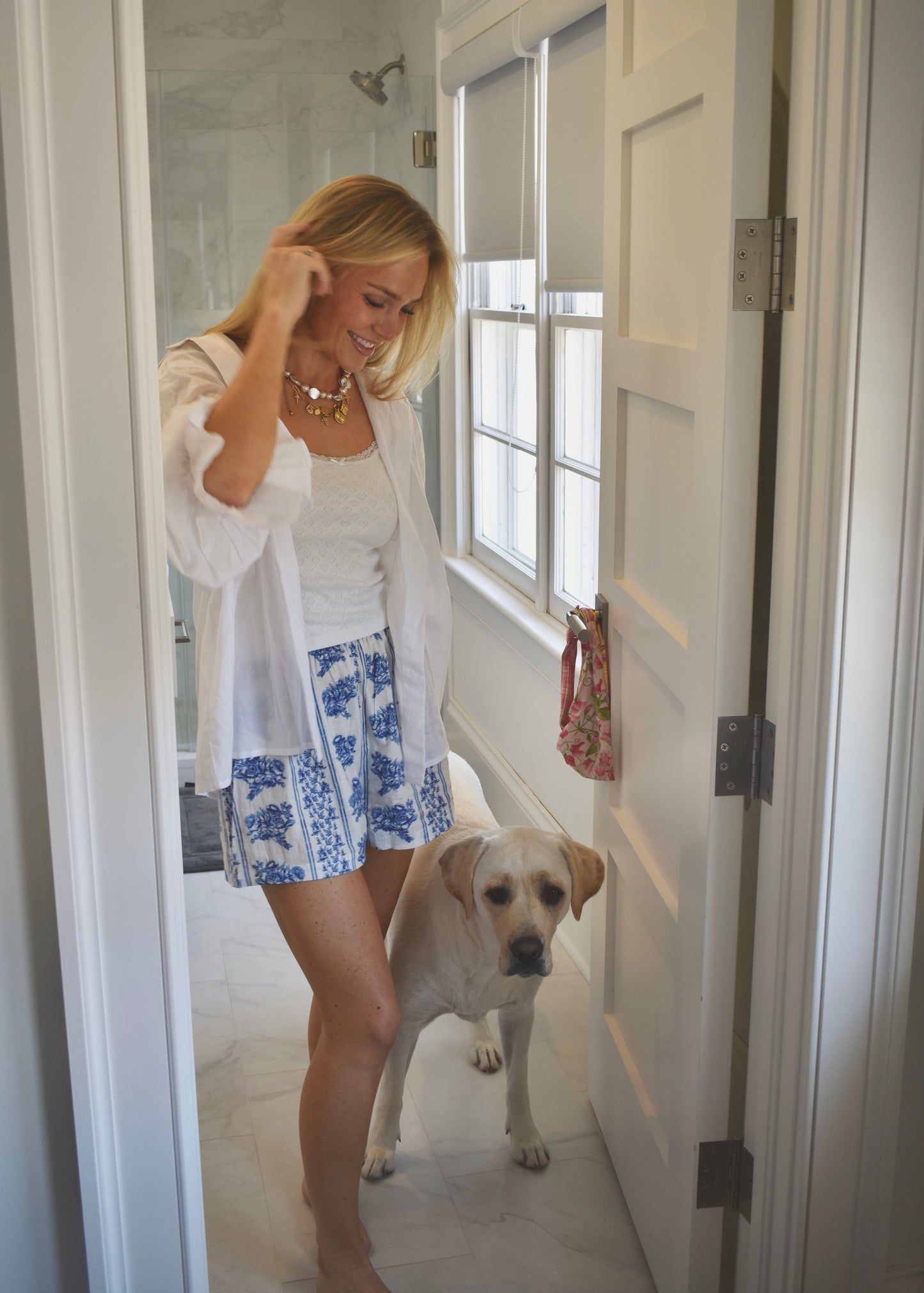 Boxer Shorts - French Blue Floral