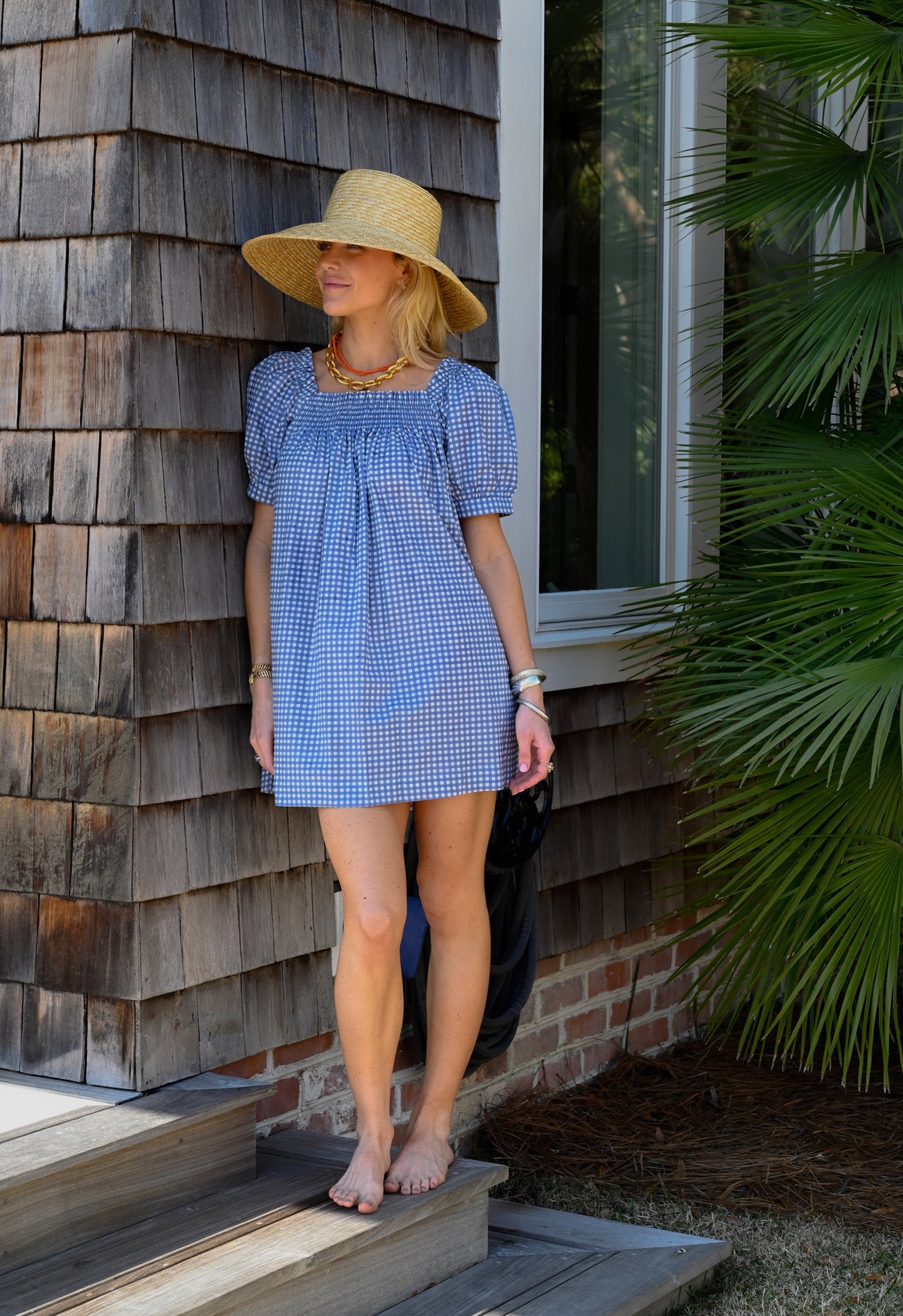 The Sweet and Short Set - Blue Gingham