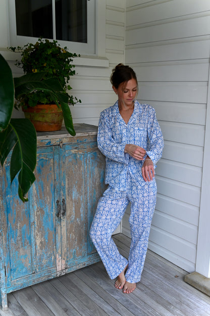 Cozy Pajama Set - Blue Frost