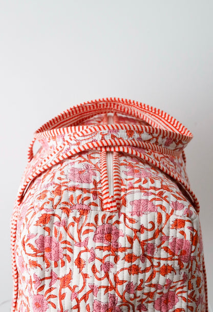 Weekender Bag in Coral Floral