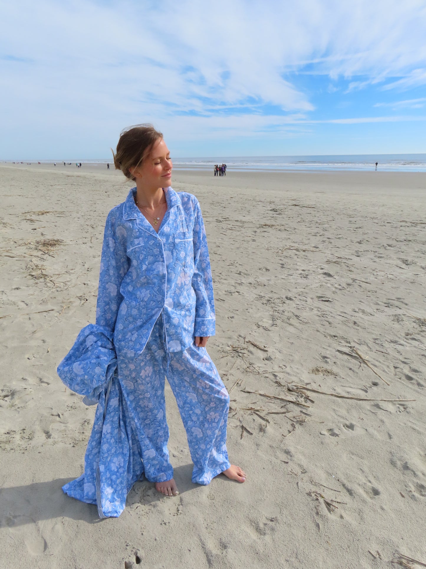 Cozy Pajama Set - Blue Morning Sky