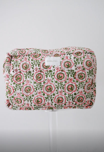 Quilted Cosmetic Bag - Sweet Medallion