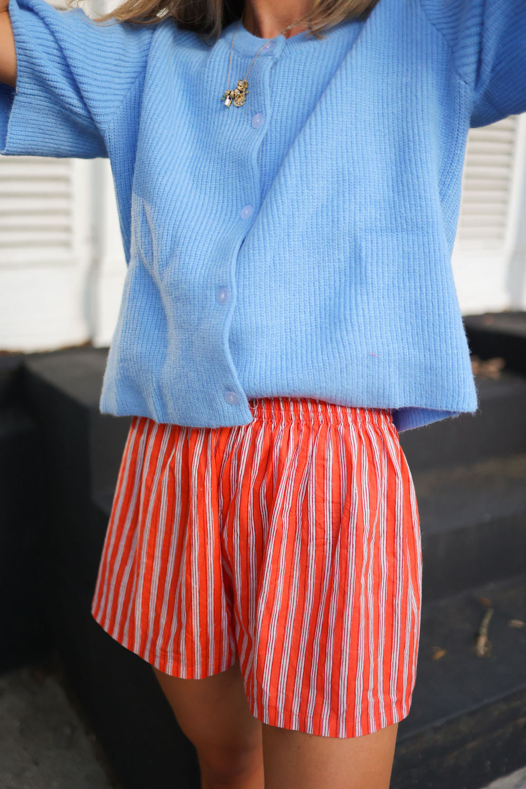 Boxer Shorts - Bright Orange Striped