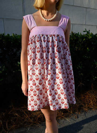 Tie Sleep Dress - Pink Fizz