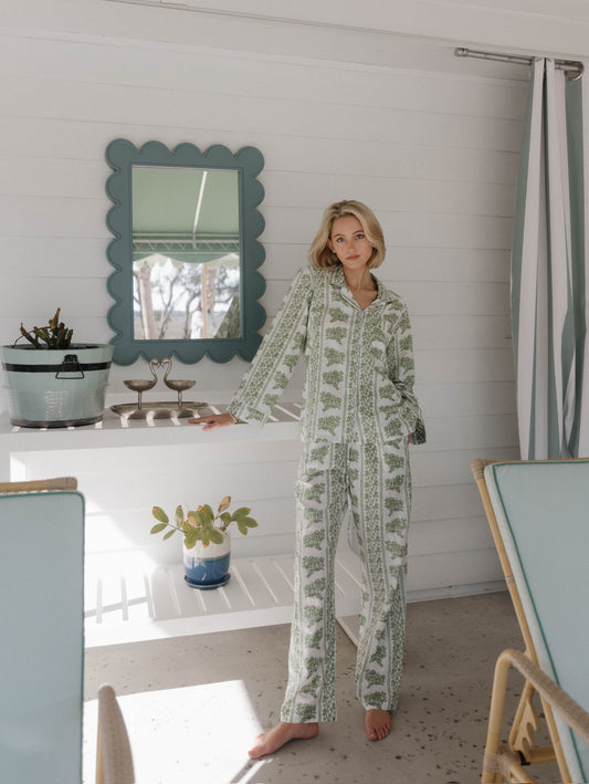 Cozy Pajama Set - Garden Green