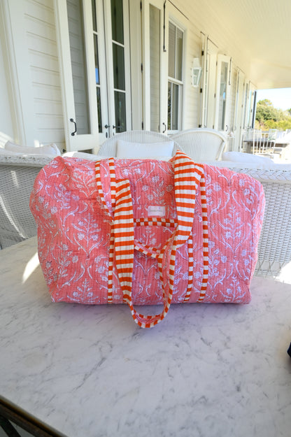 Weekender Bag in Peachy Pink