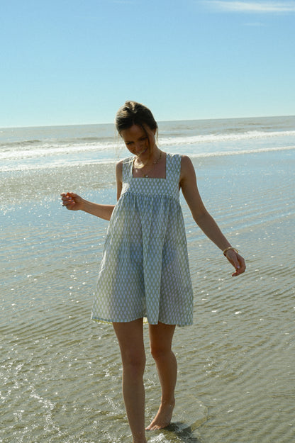 Tie Sleep Dress - Spring Sage