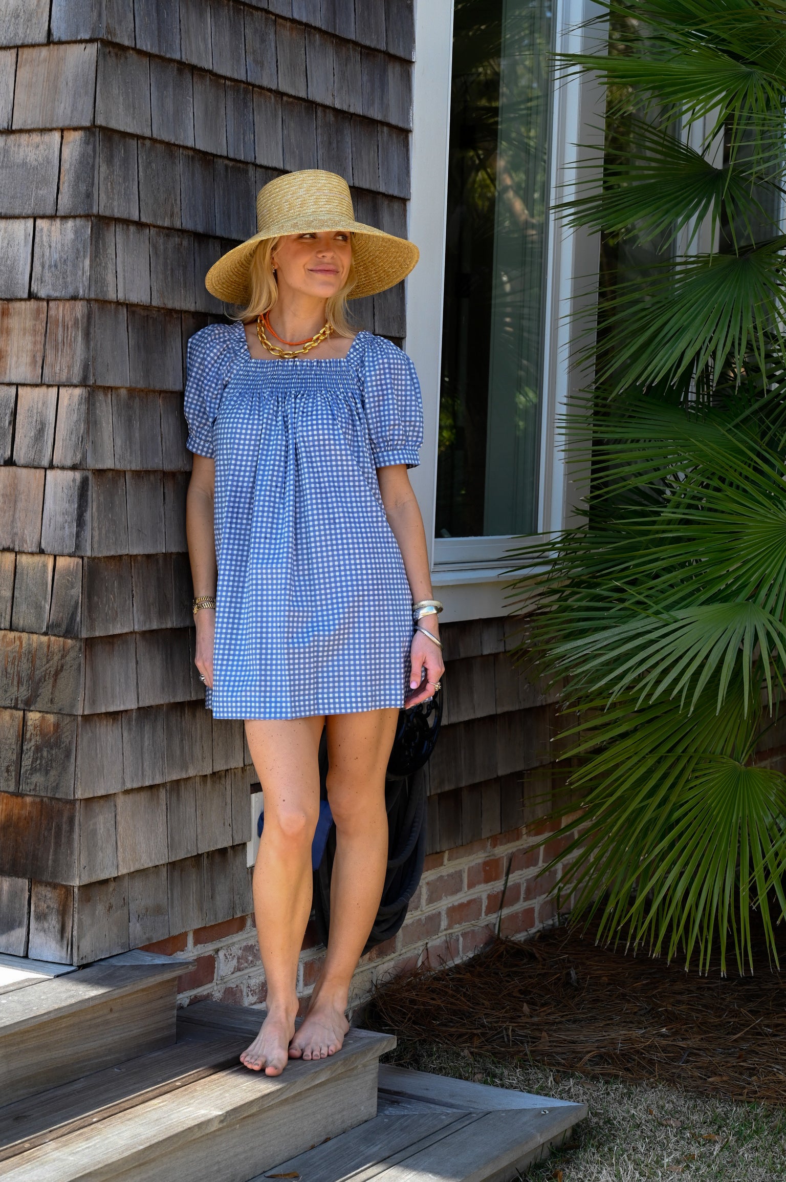 The Sweet and Short Set - Blue Gingham