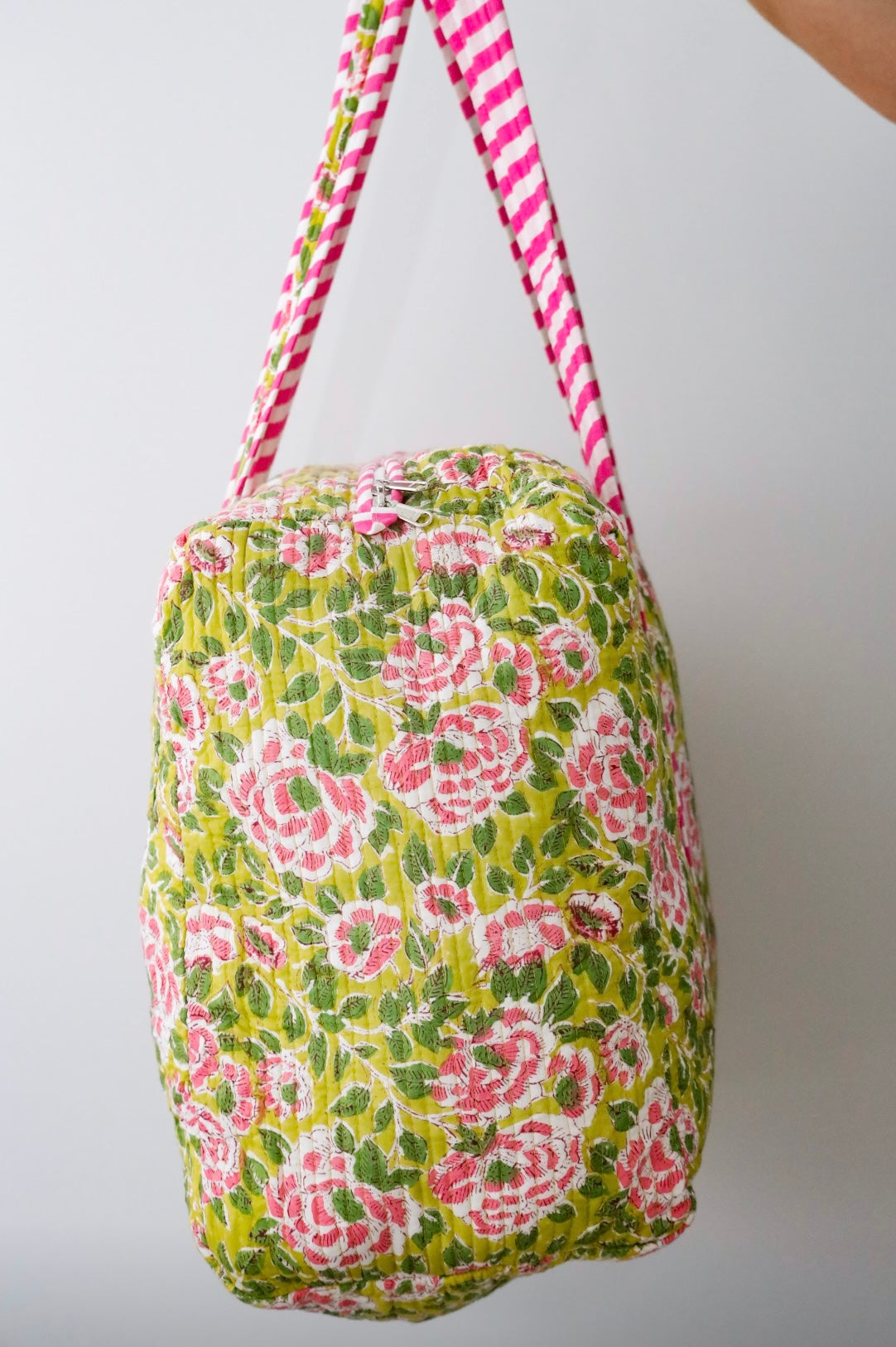 Weekender Bag in Kiwi Floral