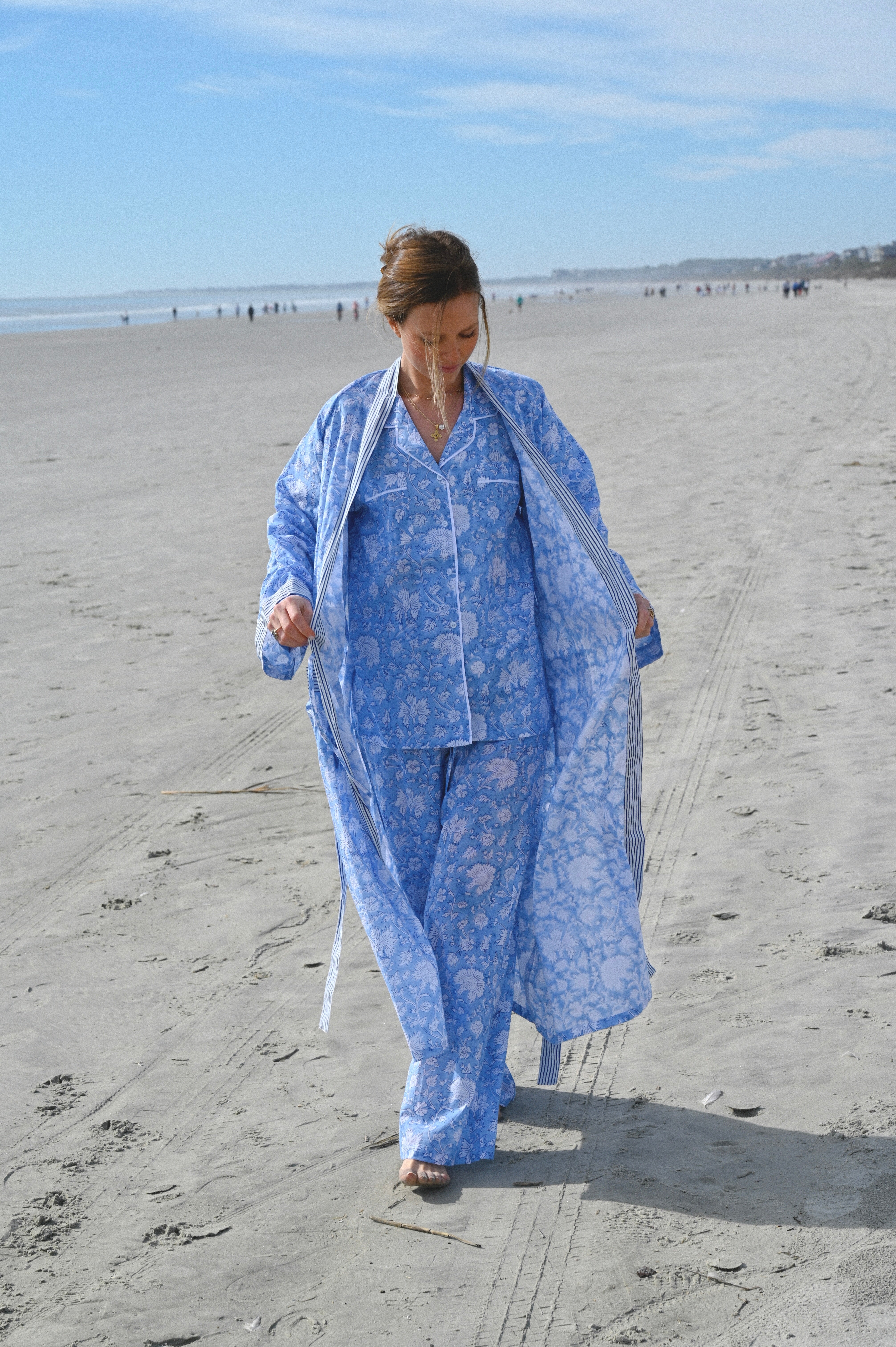 Cozy Pajama Set - Blue Morning Sky