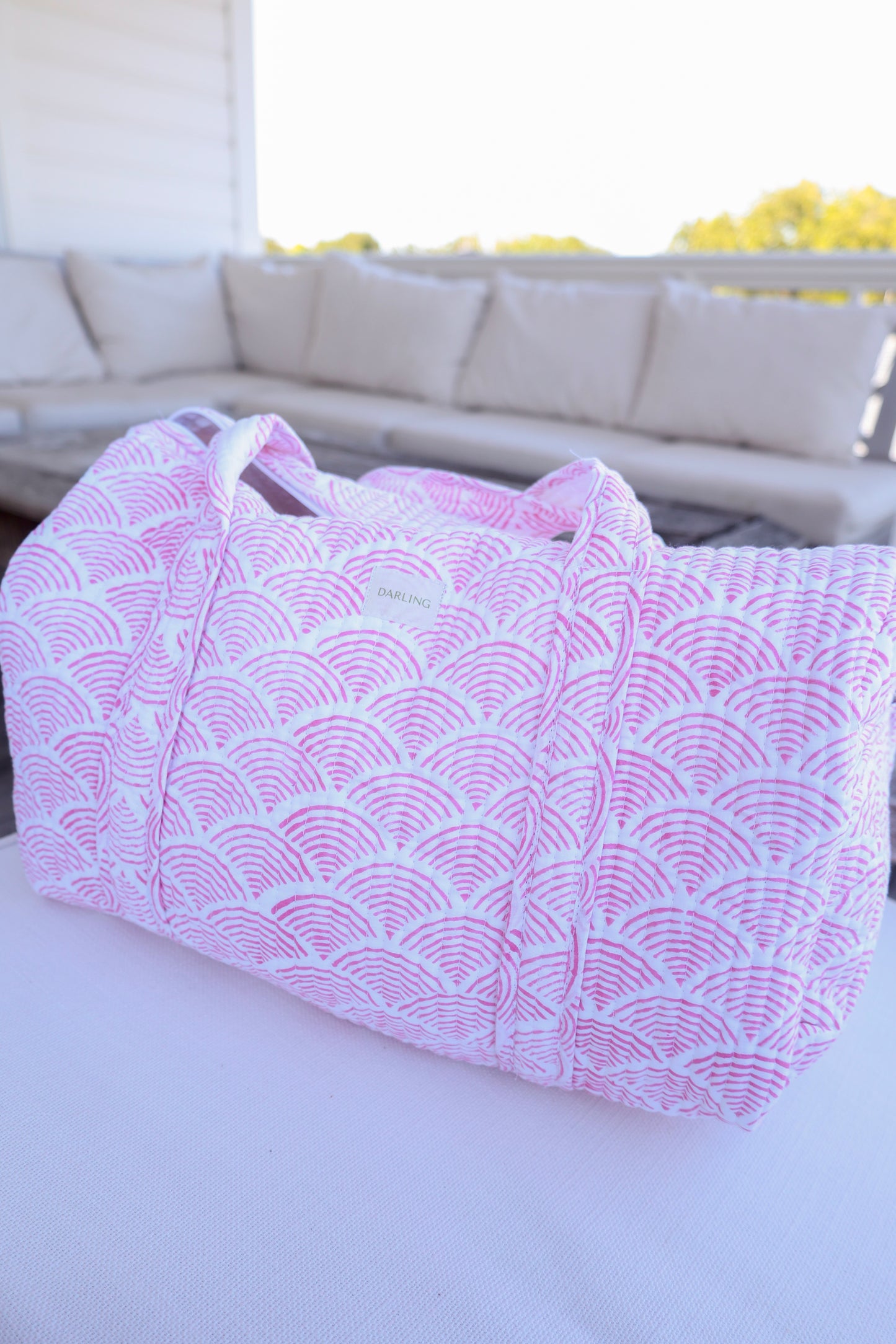 Duffle Bag in Pink Arch