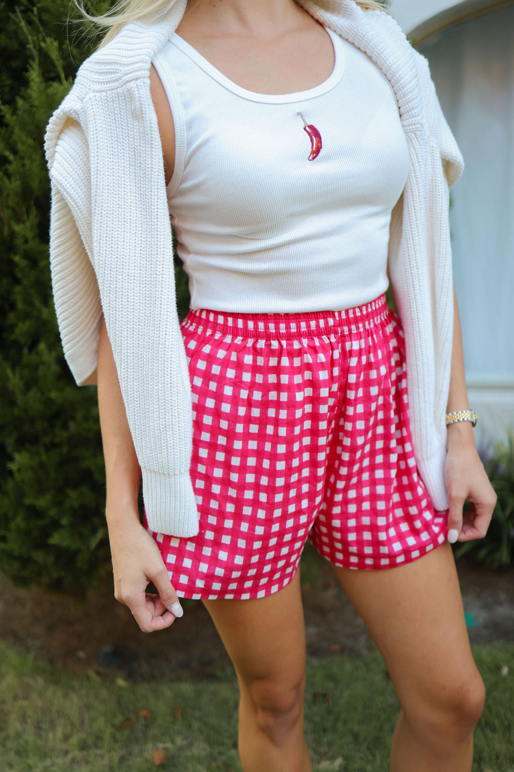 Boxer Shorts - Hot Pink Check