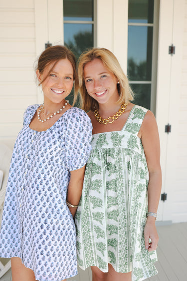 Tie Sleep Dress - Garden Green