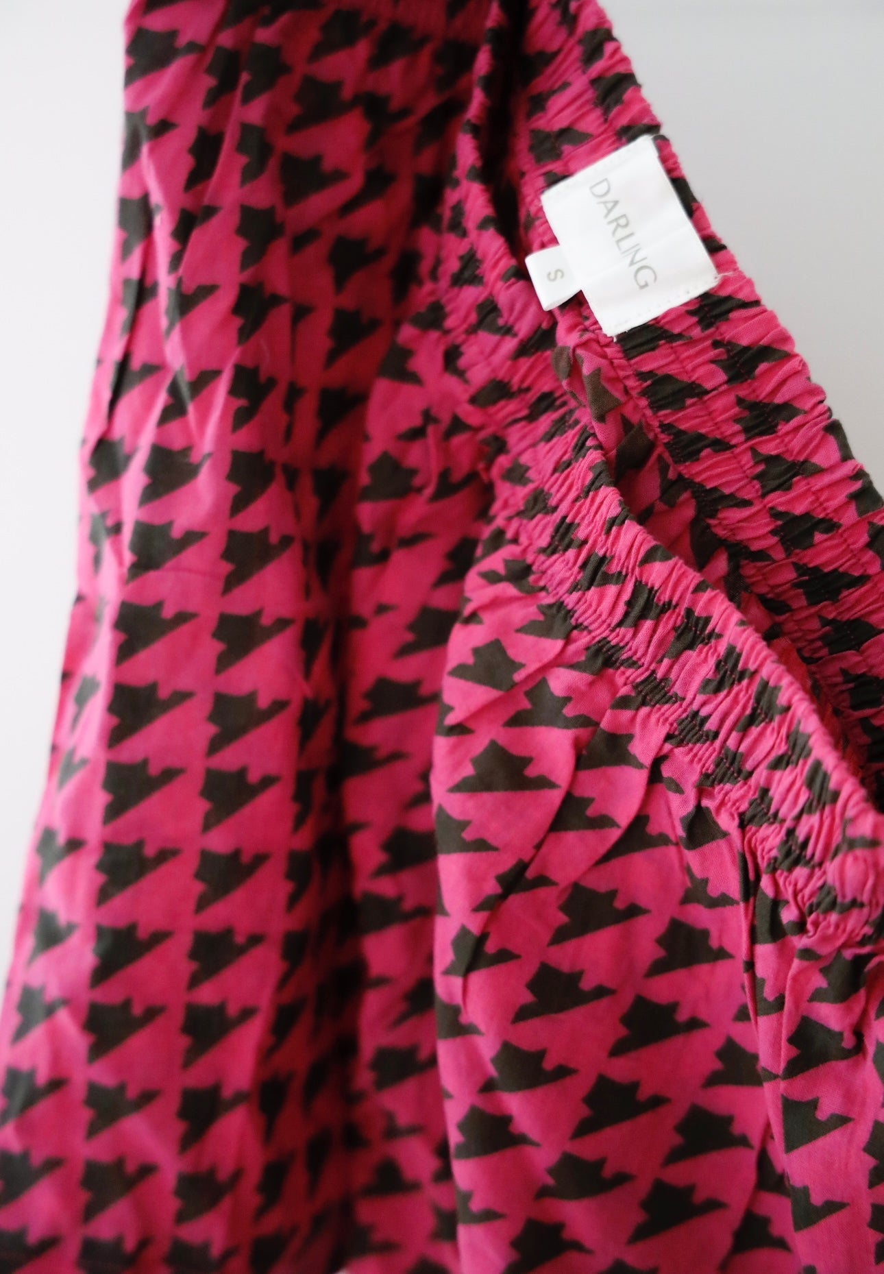 Boxer Shorts - Magenta Houndstooth