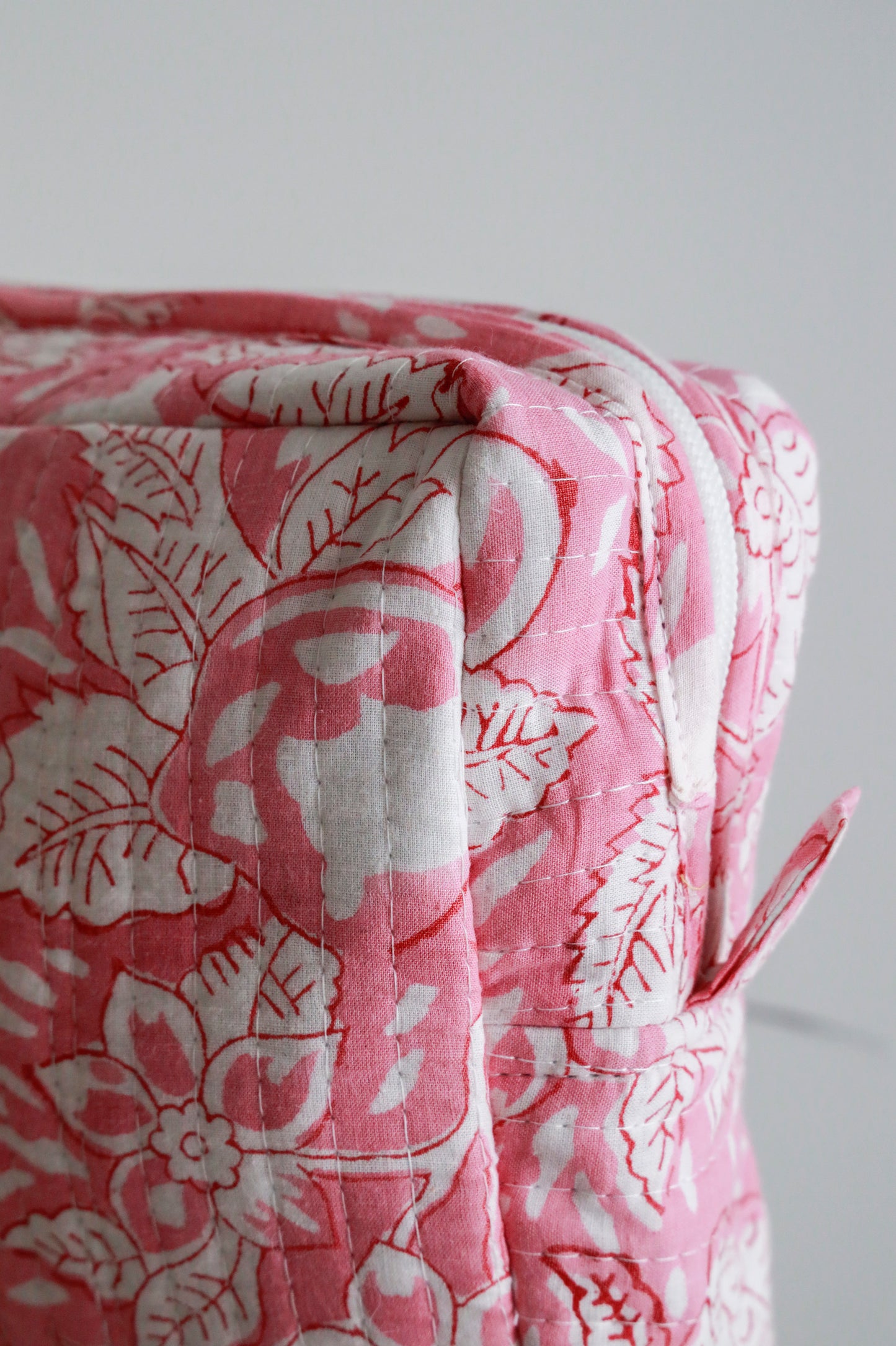 Quilted Cosmetic Bag - Pinky Promise